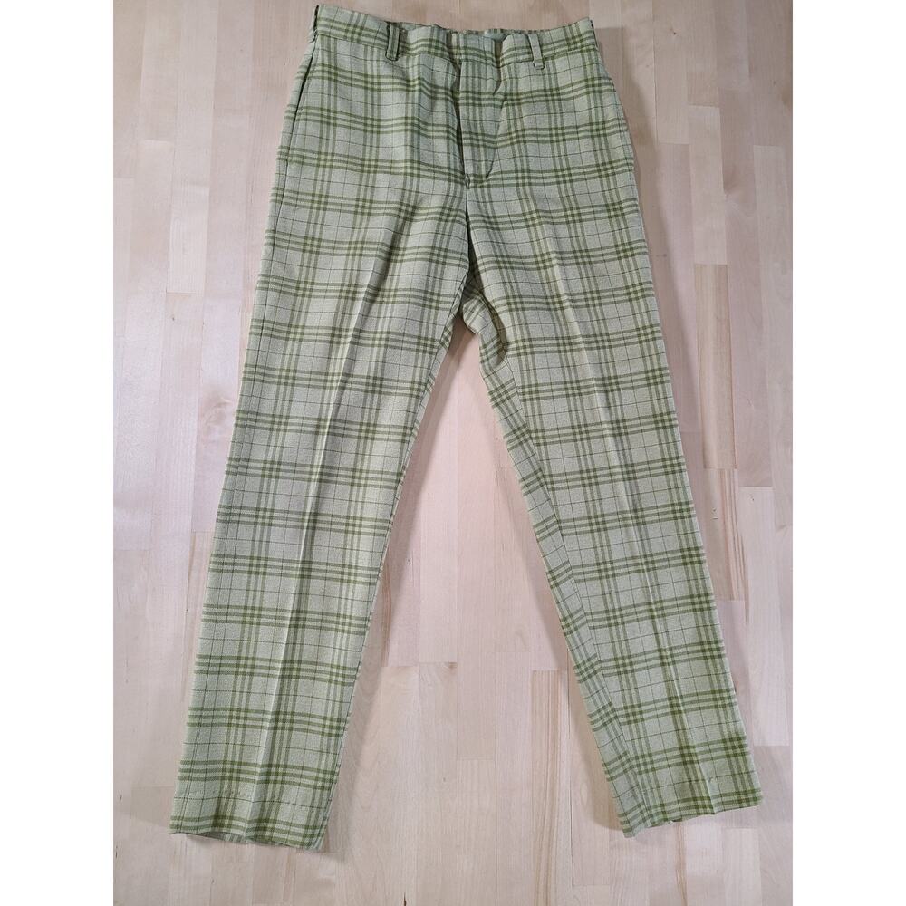70s Vintage Plaid Light Academia Androgynous Levi's Students' STA-Prest Slacks